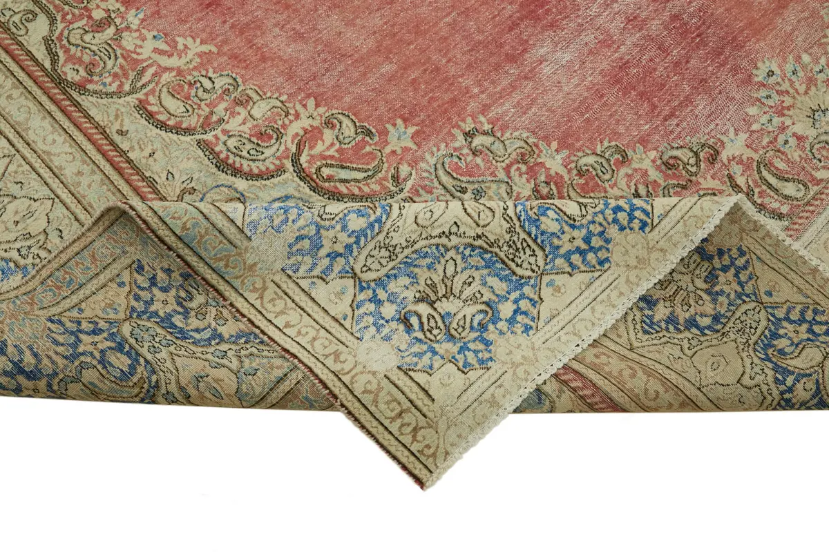 Dubai Eskitme Bej Pamuk Üstü Yün El Dokuma Halı-272x357 - Görsel 6