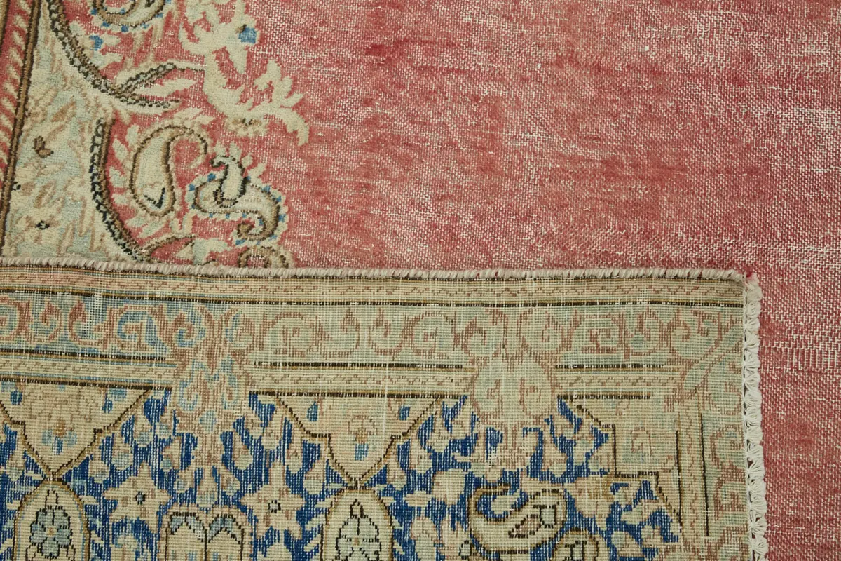 Dubai Eskitme Bej Pamuk Üstü Yün El Dokuma Halı-272x357 - Görsel 7