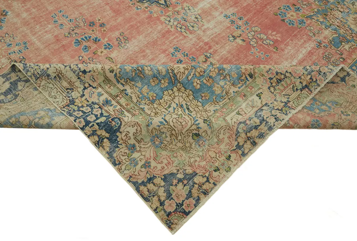 Dubai Eskitme Bej Pamuk Üstü Yün El Dokuma Halı-250x435 - Görsel 6