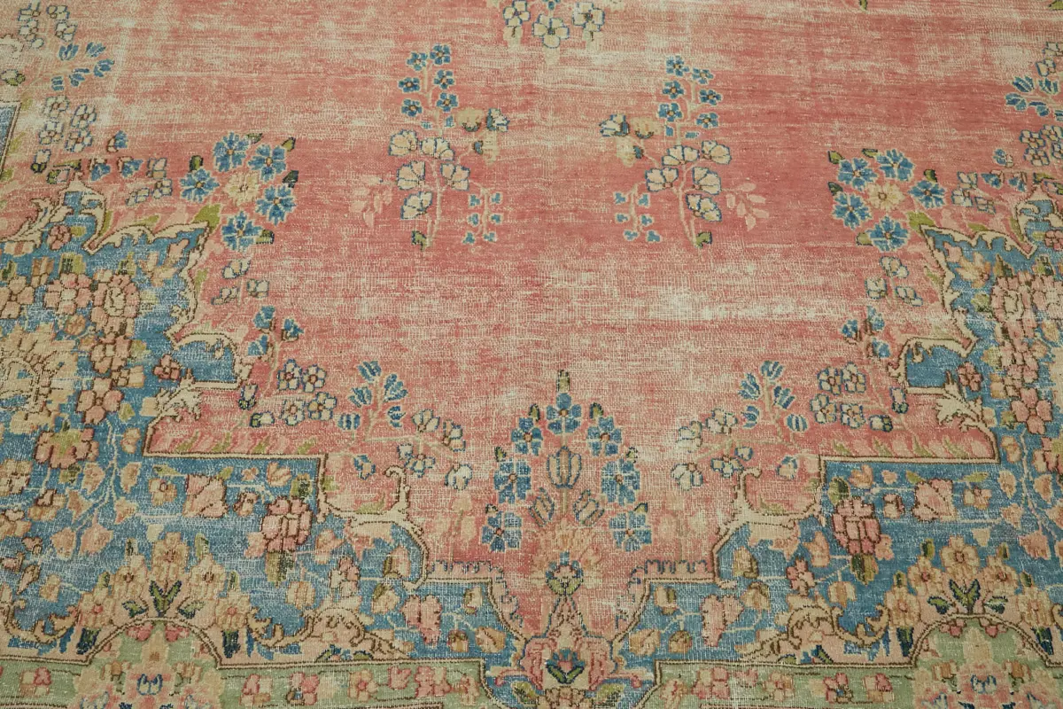 Dubai Eskitme Bej Pamuk Üstü Yün El Dokuma Halı-250x435 - Görsel 10