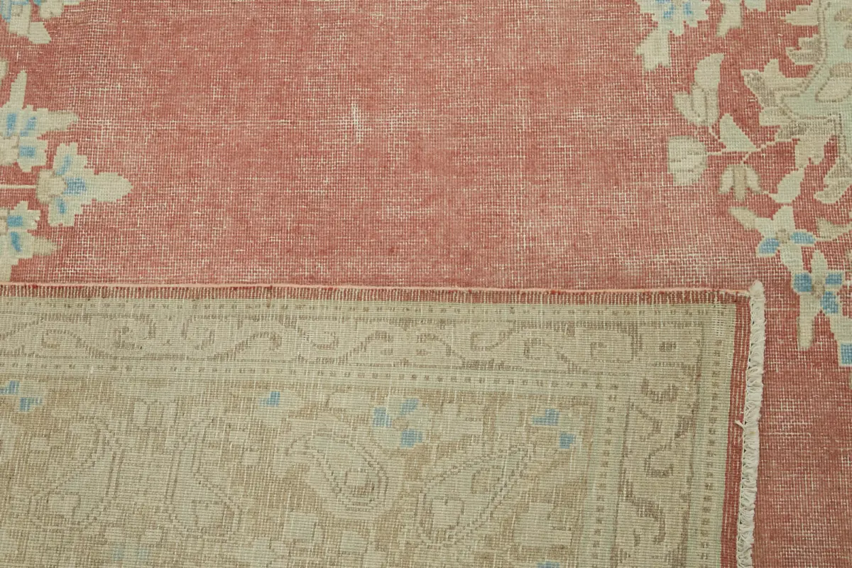 Dubai Eskitme Bej Pamuk Üstü Yün El Dokuma Halı-292x403 - Görsel 7