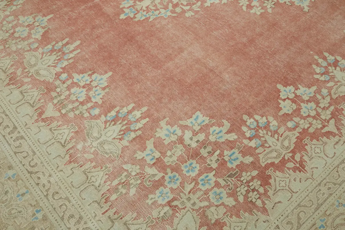 Dubai Eskitme Bej Pamuk Üstü Yün El Dokuma Halı-292x403 - Görsel 9