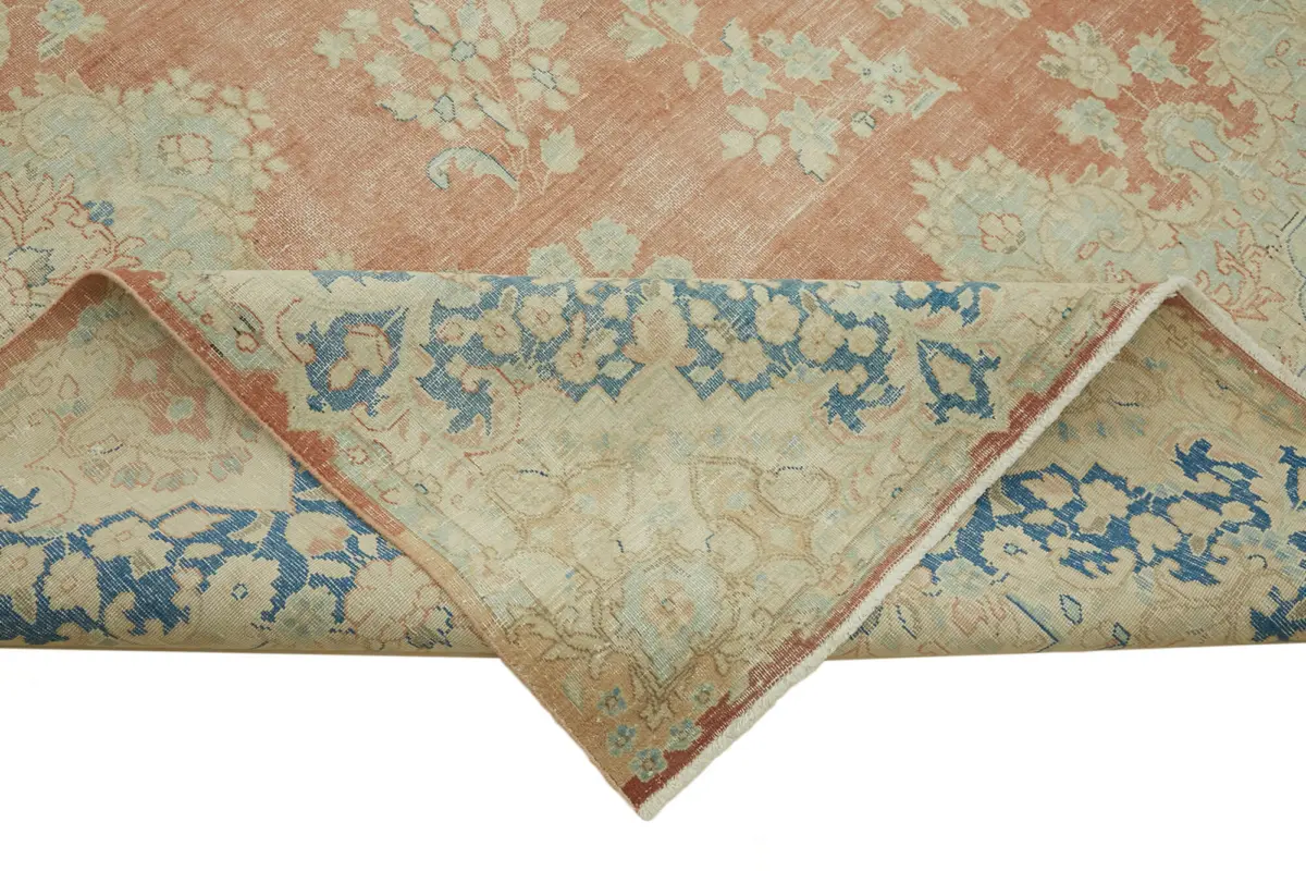 Dubai Eskitme Bej Pamuk Üstü Yün El Dokuma Halı-295x392 - Görsel 6