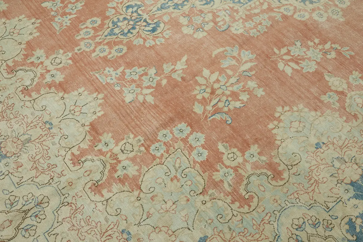 Dubai Eskitme Bej Pamuk Üstü Yün El Dokuma Halı-295x392 - Görsel 9