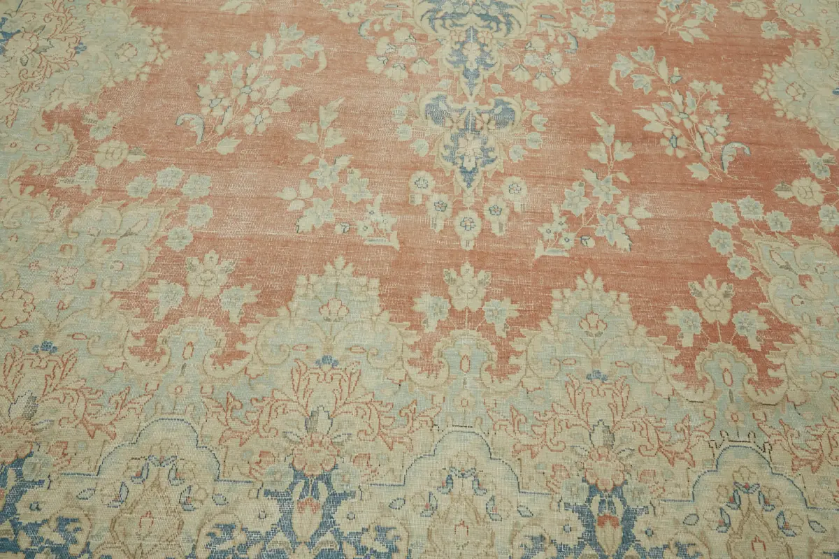 Dubai Eskitme Bej Pamuk Üstü Yün El Dokuma Halı-295x392 - Görsel 10