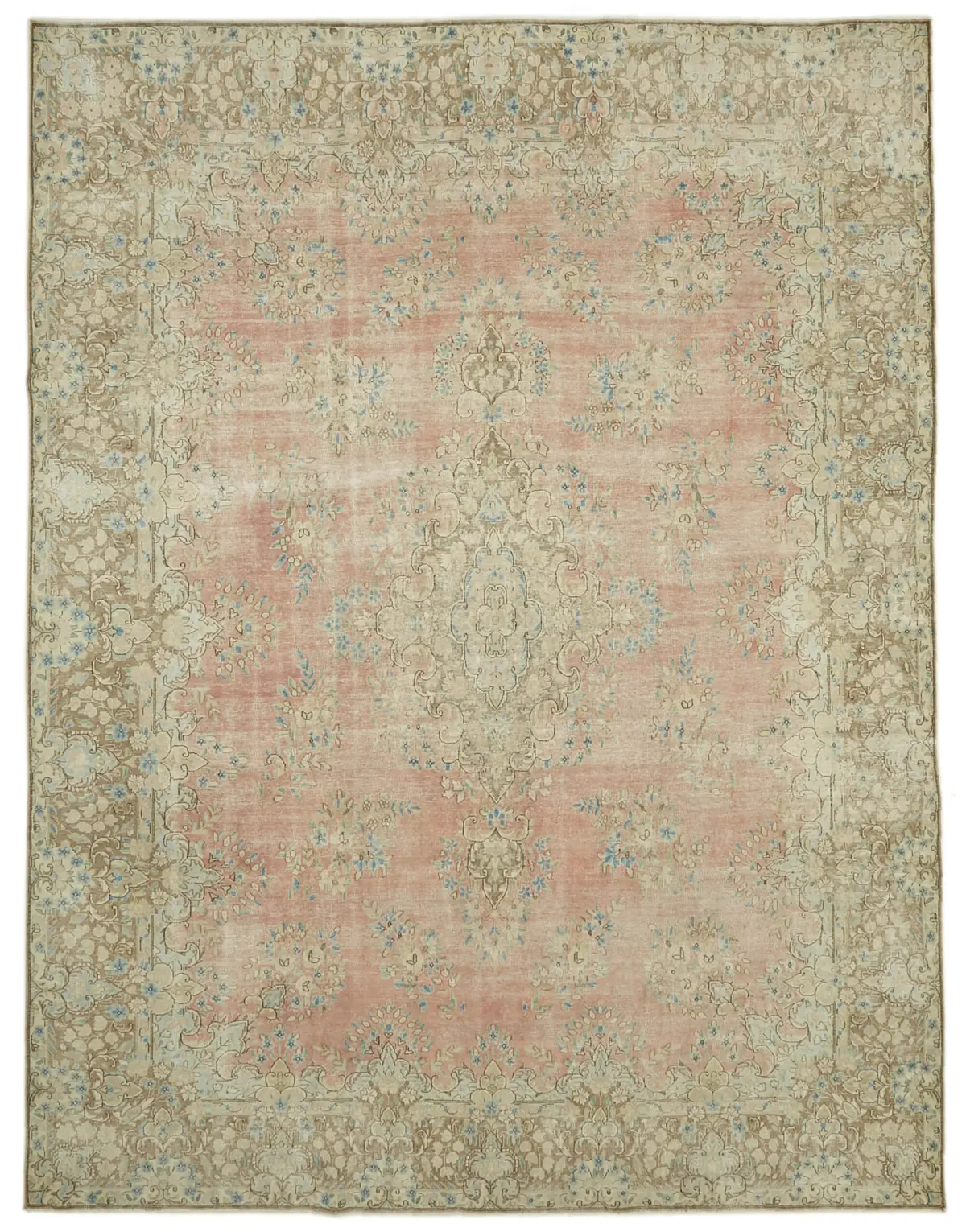 Rc_46167_0_Beige_Large_Area_Rugs Dubai Eskitme Bej Pamuk Üstü Yün El Dokuma Halı-292x384 - Görsel 1