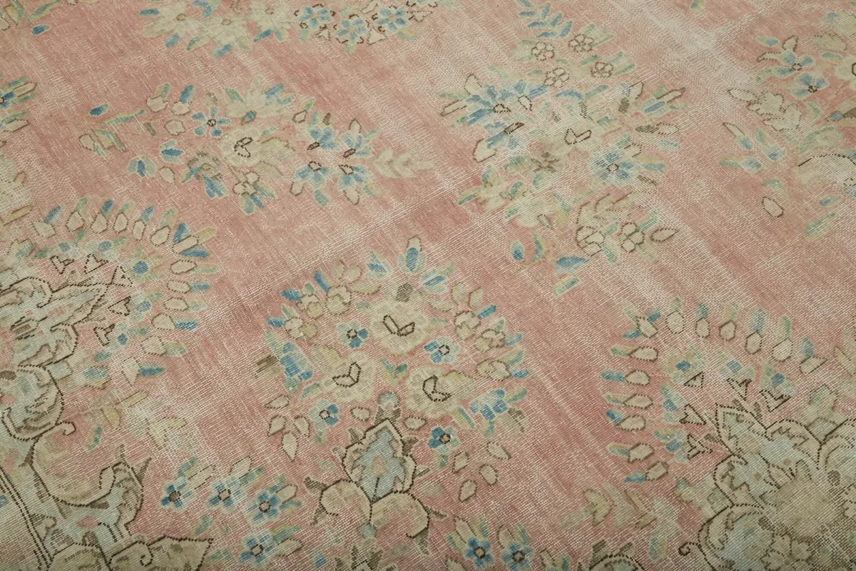 Dubai Eskitme Bej Pamuk Üstü Yün El Dokuma Halı-292x384 - Görsel 9