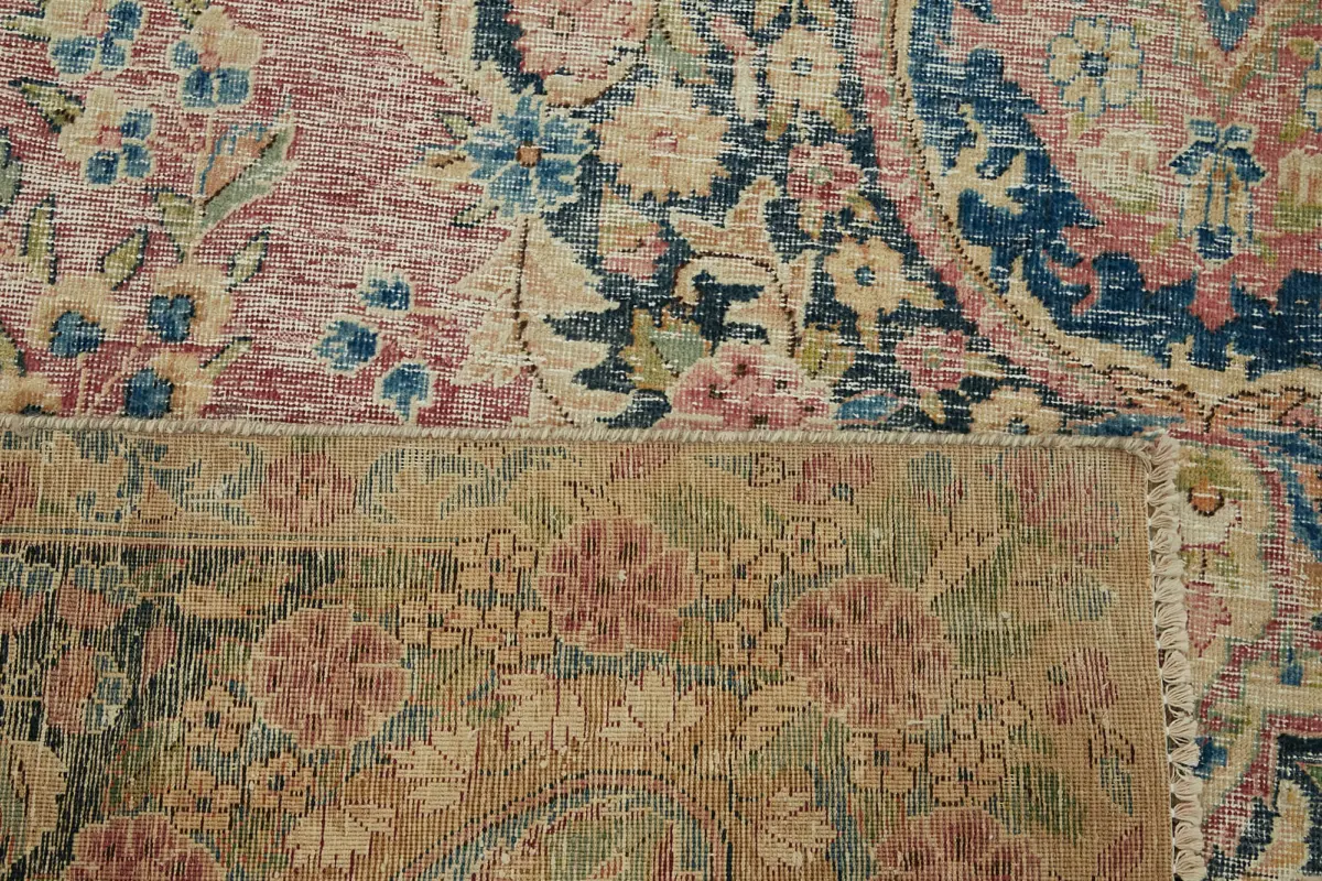 Dubai Eskitme Bej Pamuk Üstü Yün El Dokuma Halı-292x385 - Görsel 7