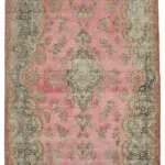 Dubai Eskitme Bej Pamuk Üstü Yün El Dokuma Halı-300x494