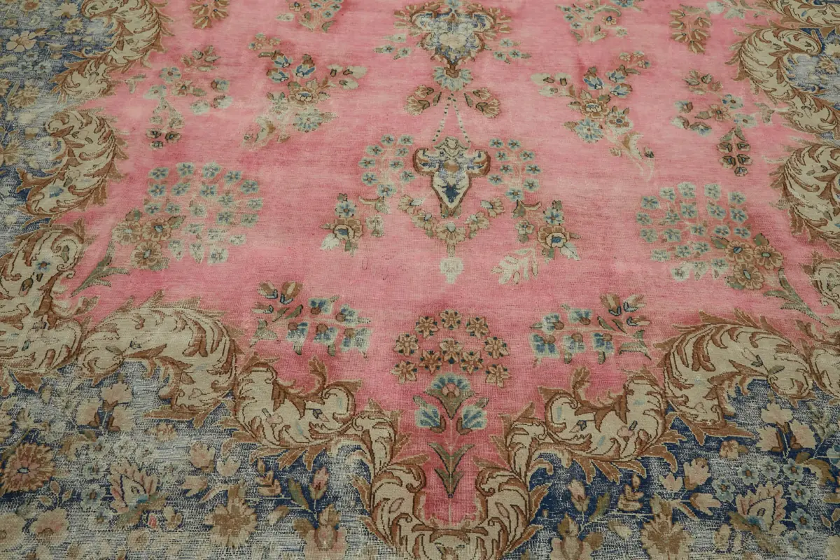 Dubai Eskitme Bej Pamuk Üstü Yün El Dokuma Halı-300x494 - Görsel 10