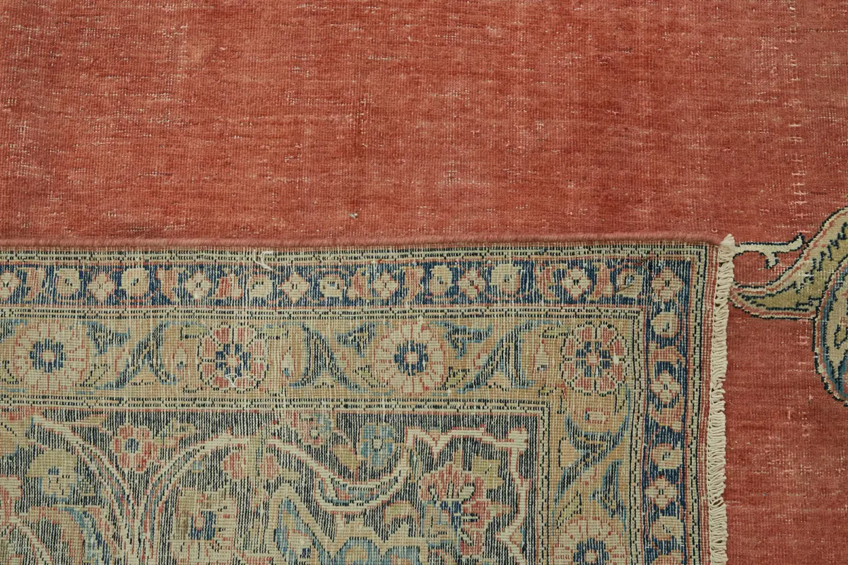 Dubai Eskitme Bej Pamuk Üstü Yün El Dokuma Halı-270x360 - Görsel 7