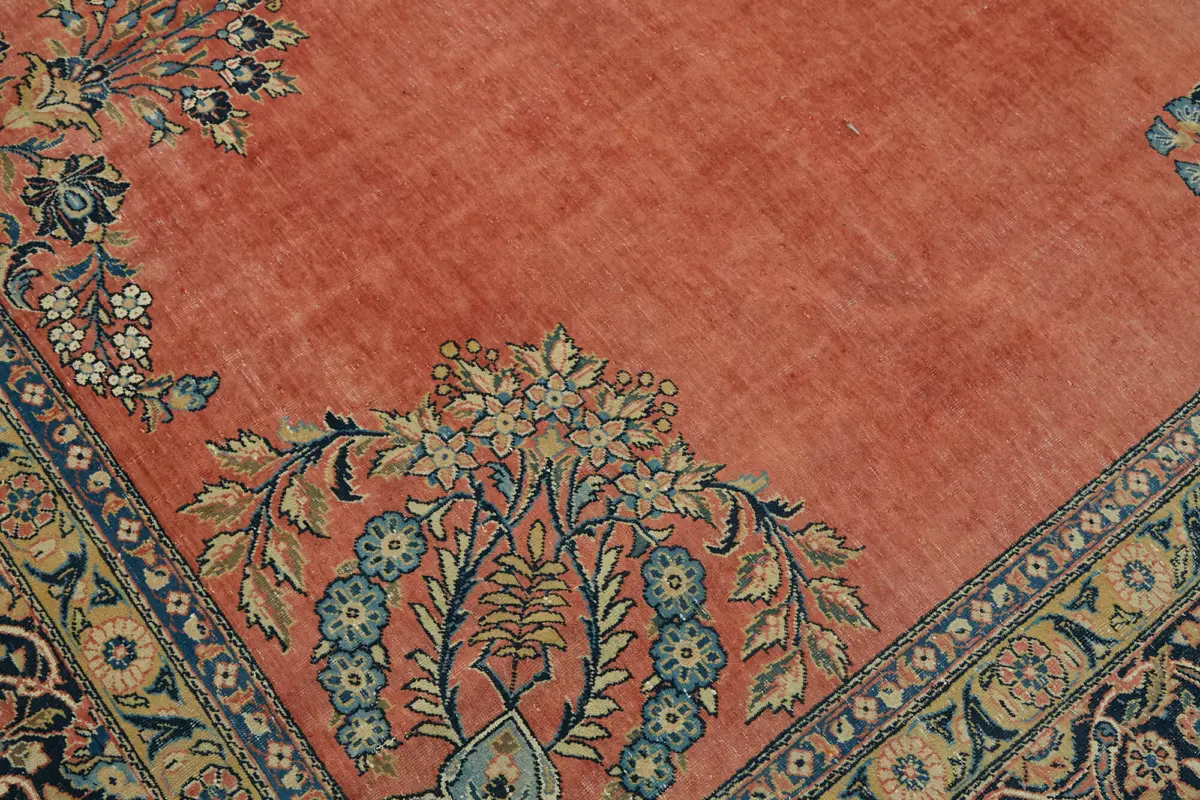 Dubai Eskitme Bej Pamuk Üstü Yün El Dokuma Halı-270x360 - Görsel 9