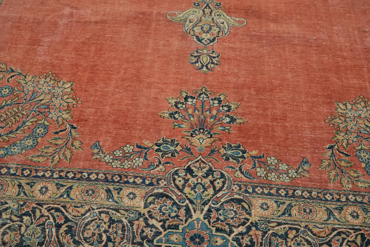 Dubai Eskitme Bej Pamuk Üstü Yün El Dokuma Halı-270x360 - Görsel 10