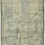 Tribal Modern Dizayn Multi Pamuk Üzerine Yün El Dokuma Halı-305x370