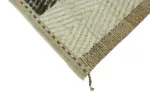 Tribal Modern Dizayn Bej Pamuk Üzerine Yün El Dokuma Halı-271x357 - Görsel 4