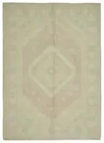 Anadolu Eskitme Bej Pamuk Üzerine Yün El Dokuma Halı-218x294