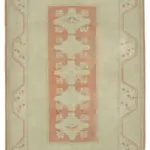 Anadolu Eskitme Bej Pamuk Üzerine Yün El Dokuma Halı-167x252