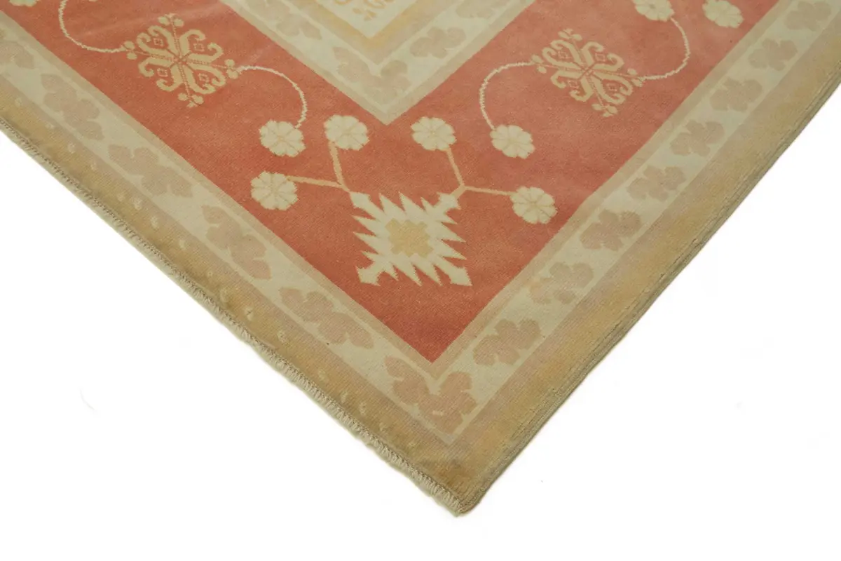 Anadolu Eskitme Bej Pamuk Üzerine Yün El Dokuma Halı-238x326 - Görsel 4