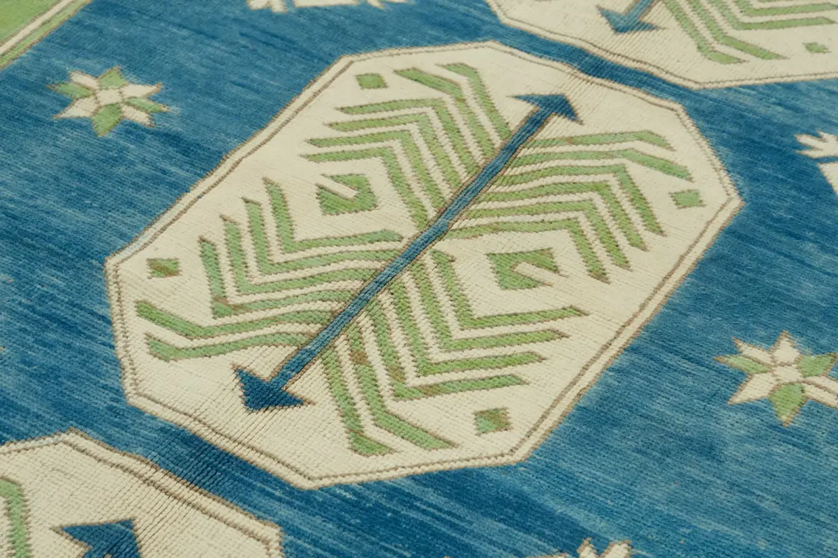 Anadolu Eskitme Bej Pamuk Üzerine Yün El Dokuma Halı-214x316 - Görsel 5