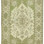 Anadolu Eskitme Bej Pamuk Üzerine Yün El Dokuma Halı-224x327