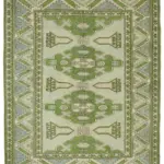 Anadolu Eskitme Bej Pamuk Üzerine Yün El Dokuma Halı-229x280