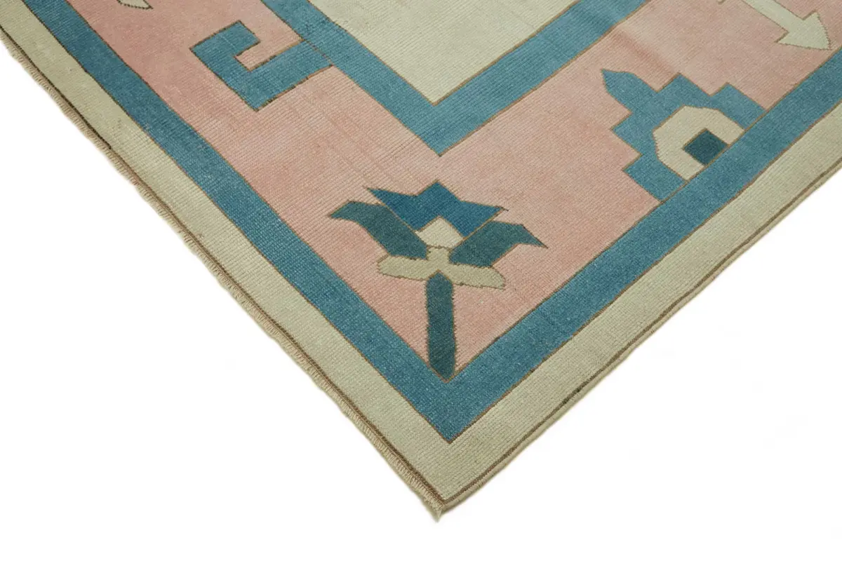 Anadolu Eskitme Bej Pamuk Üzerine Yün El Dokuma Halı-234x307 - Görsel 4