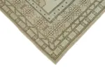 Anadolu Eskitme Bej Pamuk Üzerine Yün El Dokuma Halı-175x254 - Görsel 4