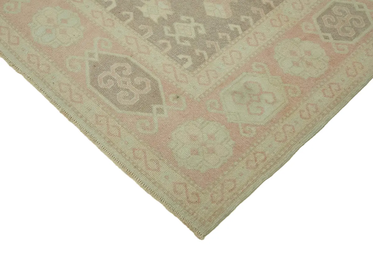 Anadolu Eskitme Bej Pamuk Üzerine Yün El Dokuma Halı-221x300 - Görsel 4