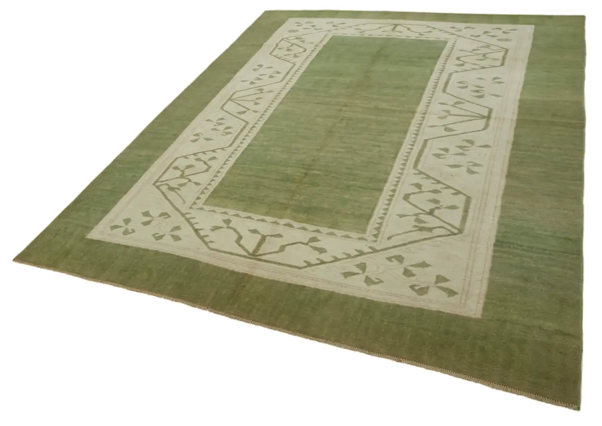 Anadolu Eskitme Bej Pamuk Üzerine Yün El Dokuma Halı-227x326 - Görsel 3