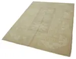 Anadolu Eskitme Bej Pamuk Üzerine Yün El Dokuma Halı-153x216 - Görsel 3