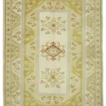 Anadolu Eskitme Bej Pamuk Üzerine Yün El Dokuma Halı-200x279