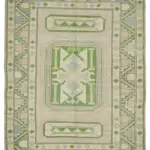 Anadolu Eskitme Bej Pamuk Üzerine Yün El Dokuma Halı-221x296