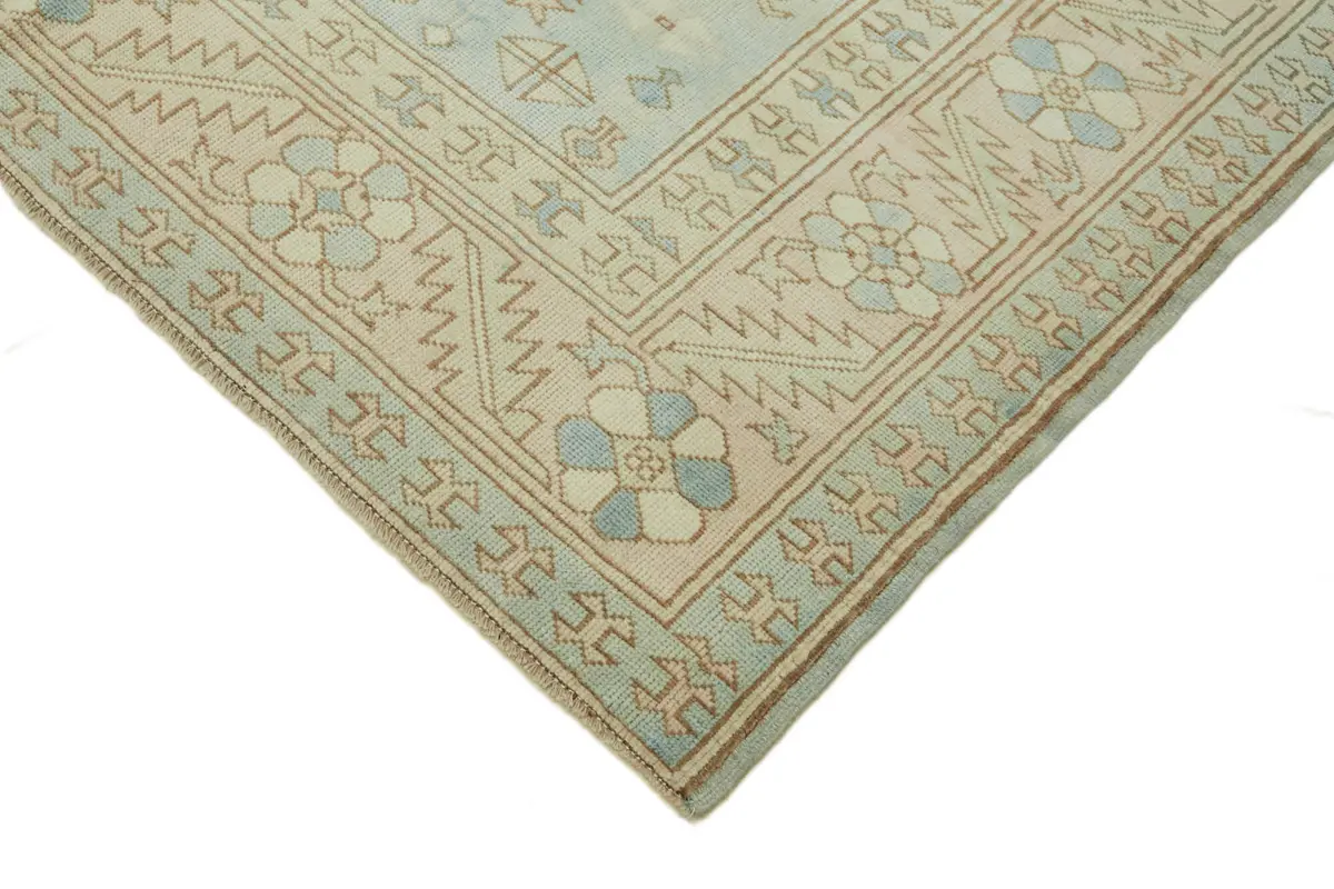 Anadolu Eskitme Bej Pamuk Üzerine Yün El Dokuma Halı-200x291 - Görsel 4