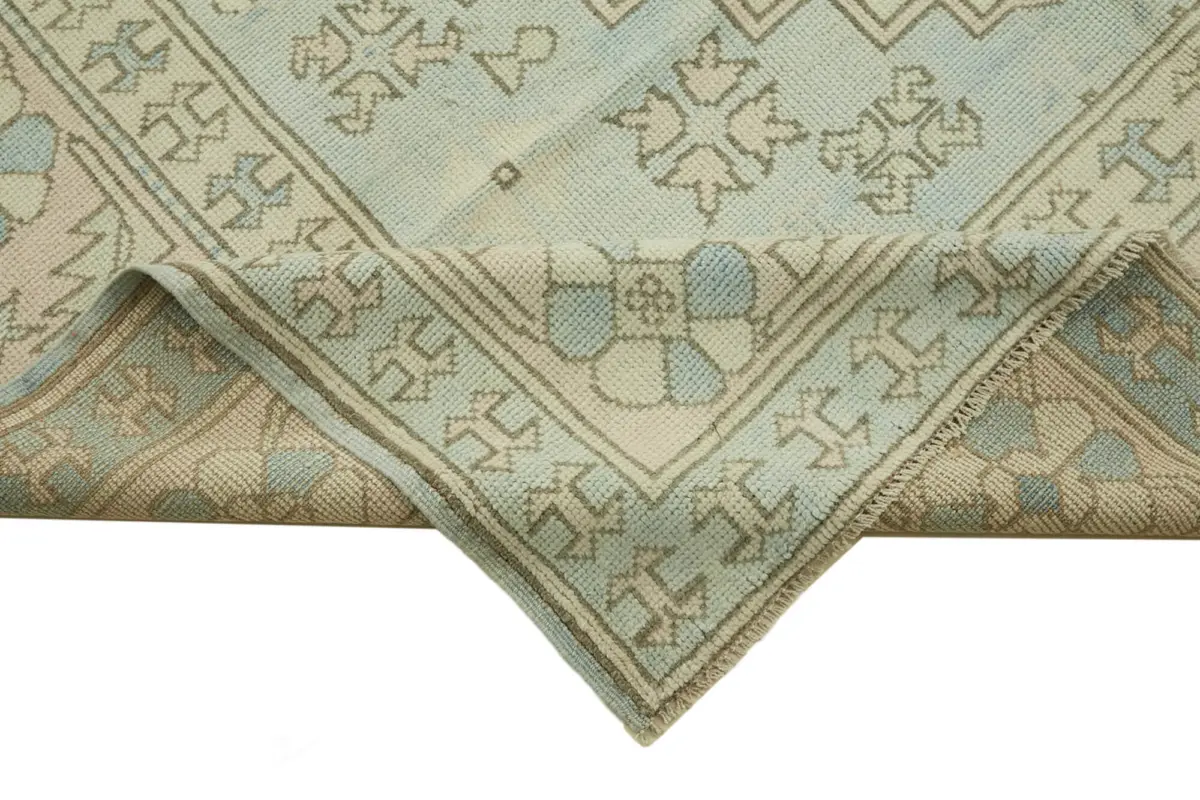 Anadolu Eskitme Bej Pamuk Üzerine Yün El Dokuma Halı-200x291 - Görsel 6