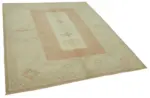Anadolu Eskitme Bej Pamuk Üzerine Yün El Dokuma Halı-192x221 - Görsel 2