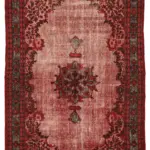 Oyma kır Pamuk Üzerine Yün El Dokuma Kilim-203x318