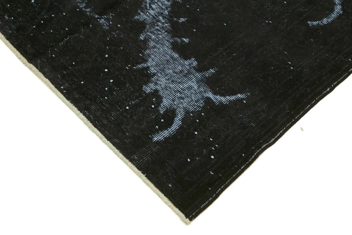 Oyma Siyah Pamuk Üzerine Yün El Dokuma Kilim-210x325 - Görsel 4