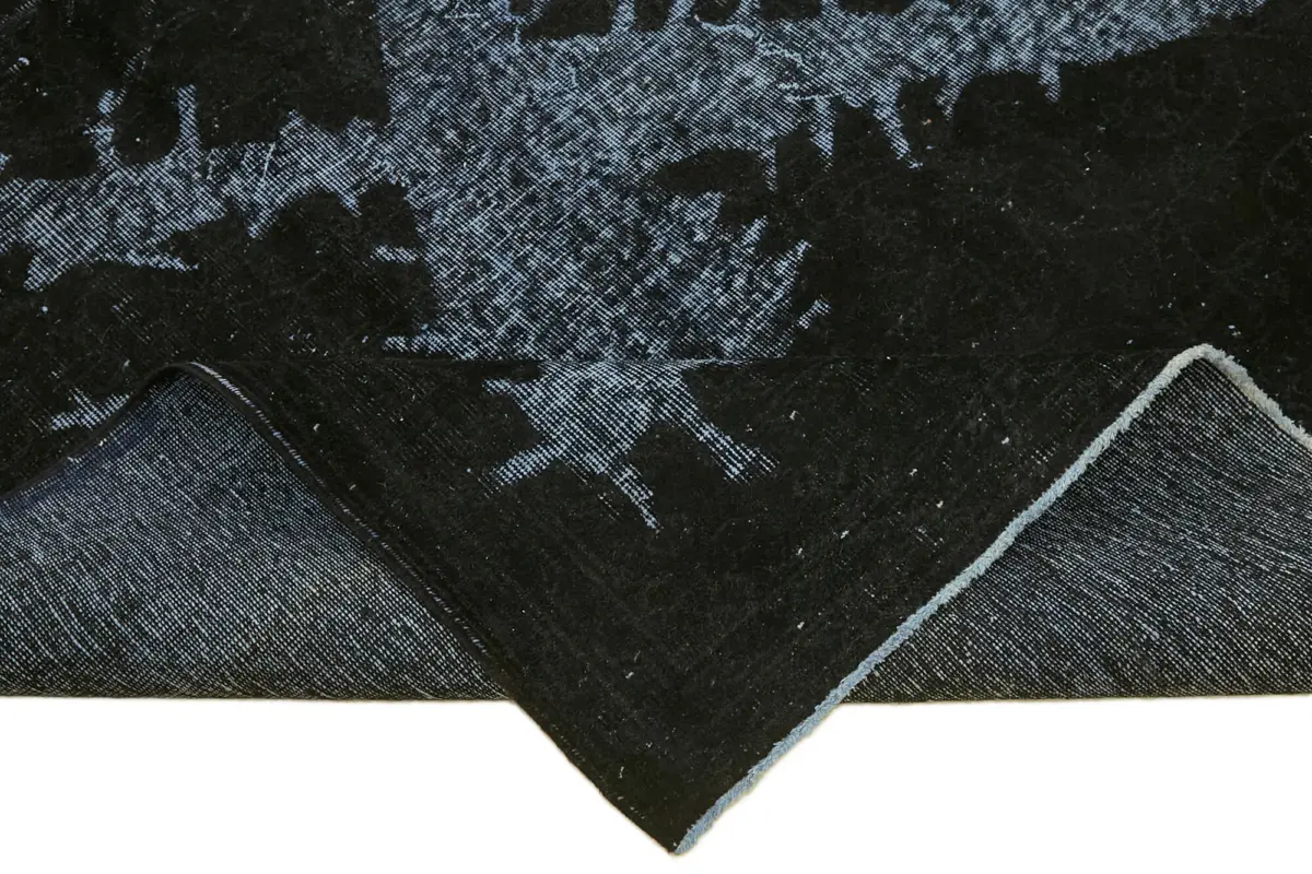 Oyma Siyah Pamuk Üzerine Yün El Dokuma Kilim-210x325 - Görsel 6