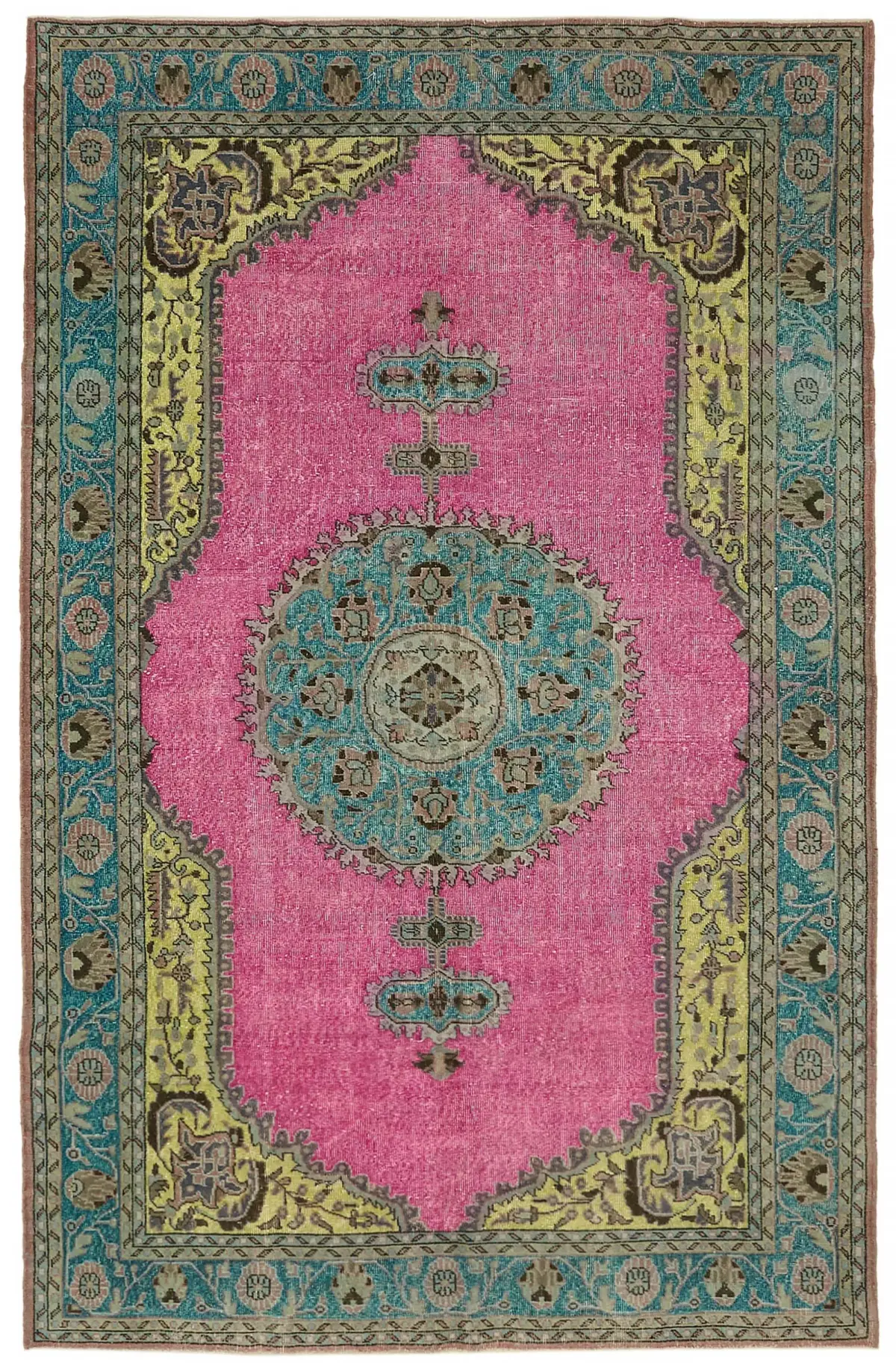 Rc_46876_0_Pink_Hi_Low_Pile_Overdyed_Rugs