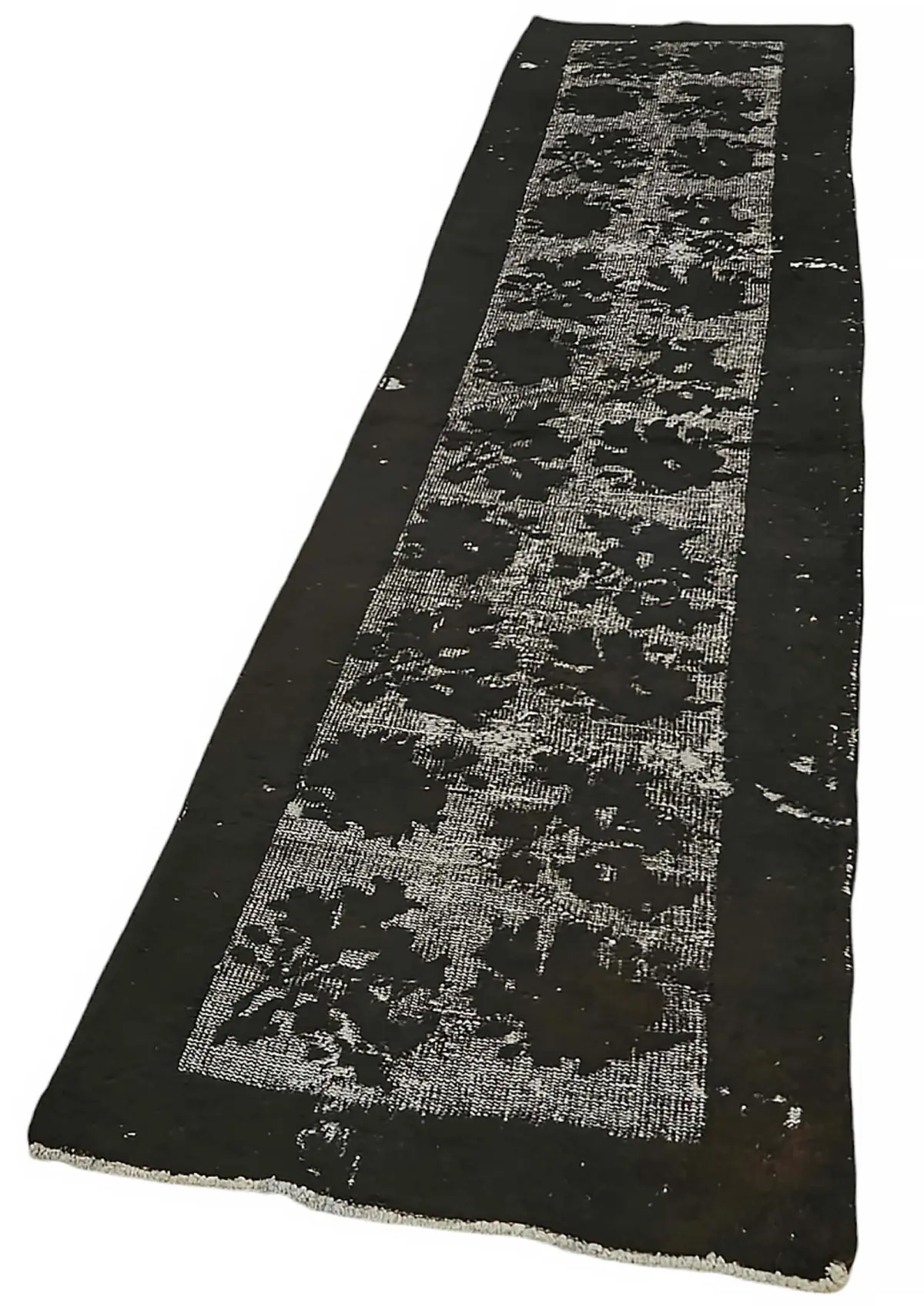 Oyma Siyah Pamuk Üzerine Yün El Dokuma Kilim-072x321 - Görsel 3