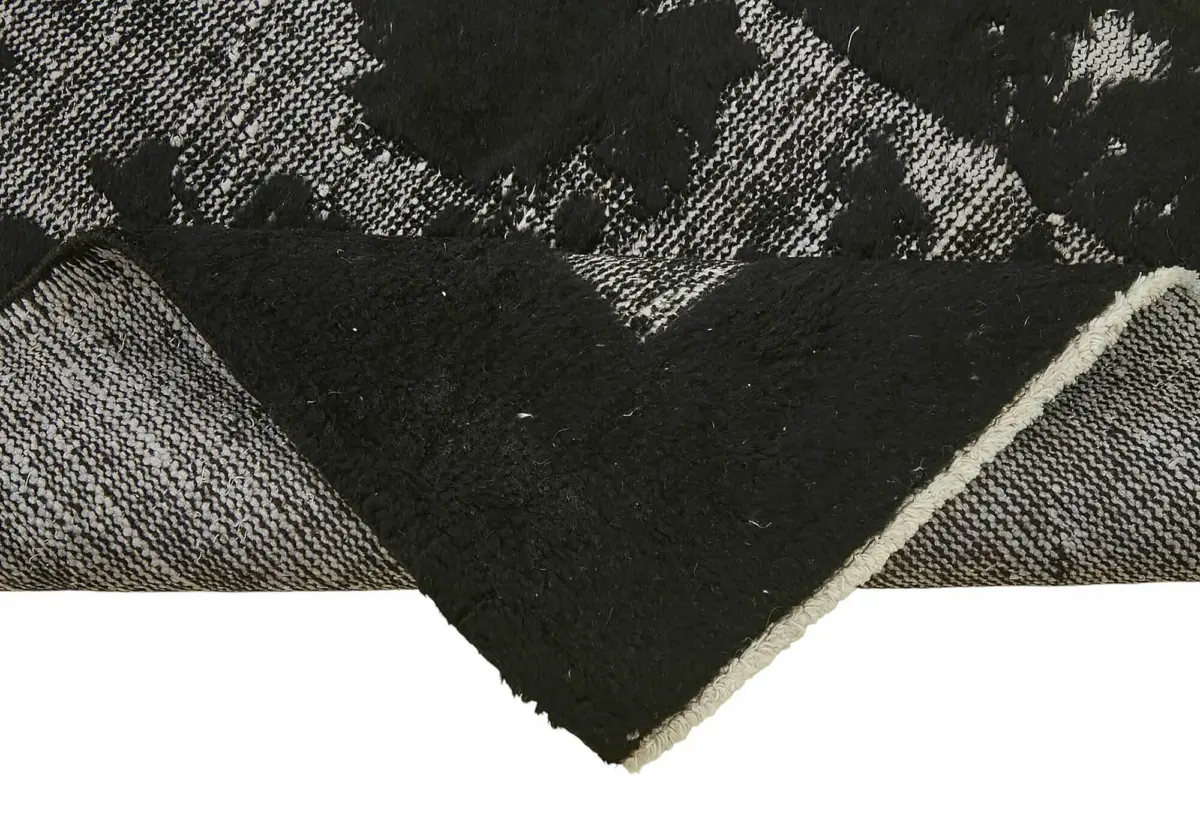 Oyma Siyah Pamuk Üzerine Yün El Dokuma Kilim-072x321 - Görsel 6