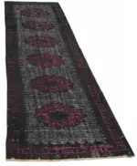 Oyma Siyah Pamuk Üzerine Yün El Dokuma Kilim-080x296 - Görsel 2