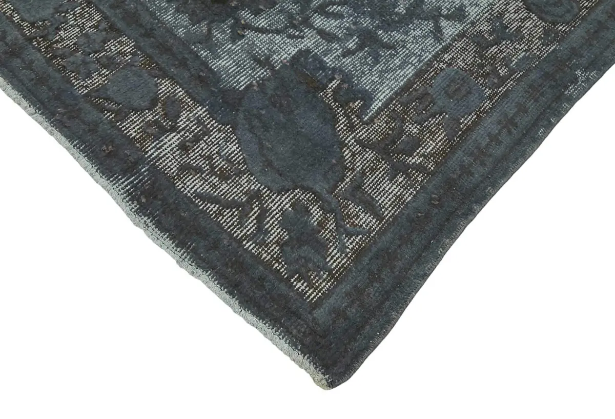 Oyma Gri Pamuk Üzerine Yün El Dokuma Kilim-128x220 - Görsel 4