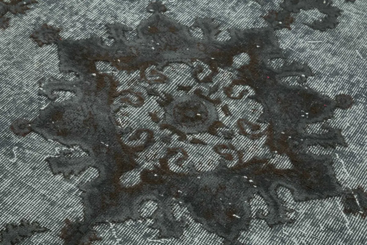 Oyma Gri Pamuk Üzerine Yün El Dokuma Kilim-120x211 - Görsel 5