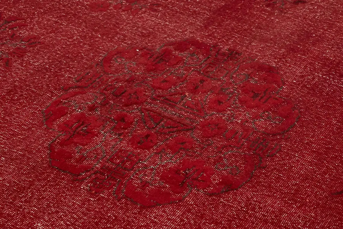 Oyma Kırmızı Pamuk Üzerine Yün El Dokuma Kilim-200x314 - Görsel 5