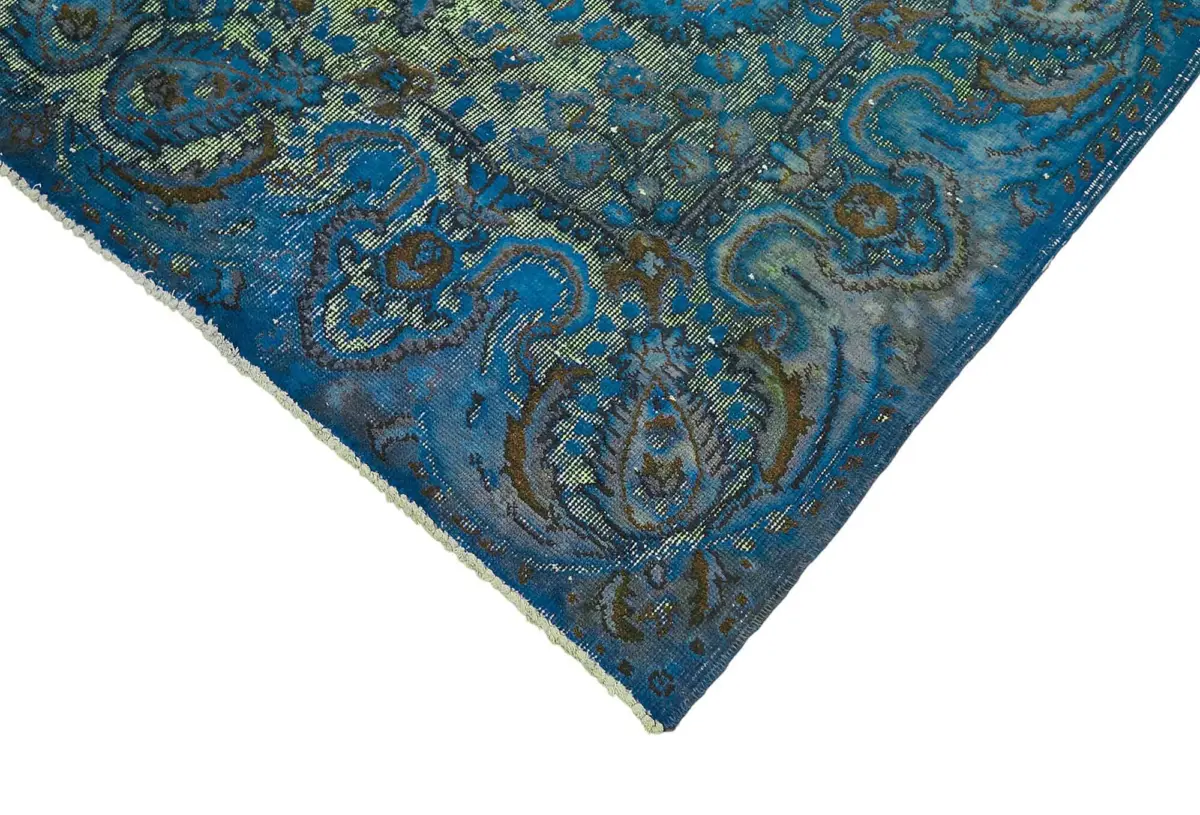 Oyma Mavi Pamuk Üzerine Yün El Dokuma Kilim-170x268 - Görsel 4