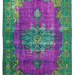 Oyma Yeşil Pamuk Üzerine Yün El Dokuma Kilim-150x256