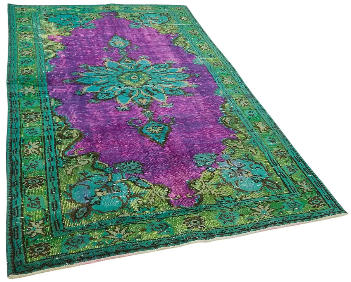 Oyma Yeşil Pamuk Üzerine Yün El Dokuma Kilim-150x256 - Görsel 2