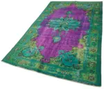 Oyma Yeşil Pamuk Üzerine Yün El Dokuma Kilim-150x256 - Görsel 3