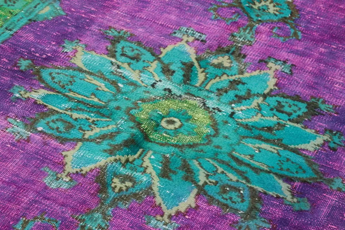 Oyma Yeşil Pamuk Üzerine Yün El Dokuma Kilim-150x256 - Görsel 5